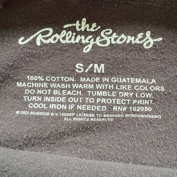 The Rolling Stones Medium floral graphic short sleeve over sized tee - Picture 4 of 4